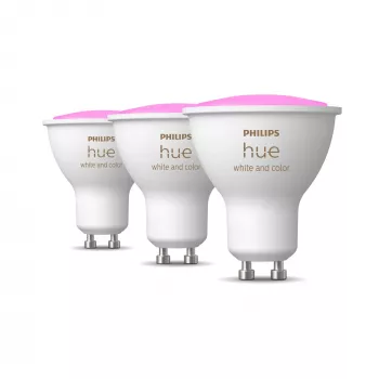 Philips Hue White and colour ambience GU10 – foco inteligente – (pack de 3)