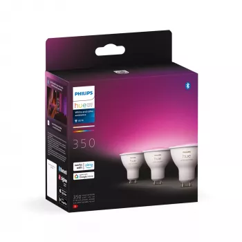 Philips Hue White and colour ambience GU10 – foco inteligente – (pack de 3)