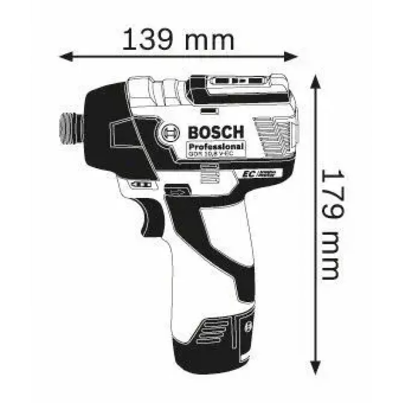 Atornillador de impacto Bosch GDR 12V-110 Professional 1/4