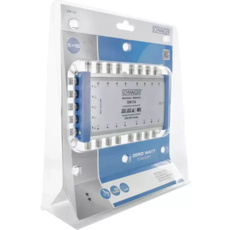 Multiconmutador de satélite Schwaiger SEW516 531 5 entradas 16 salidas