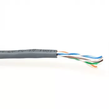 Cable ACT CAT5E U/UTP PVC rígido gris 305 m