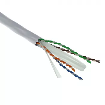 Cable de instalación fijo ACT Cat 6A U/UTP, PVC Eca 23AWG gris 305 metros