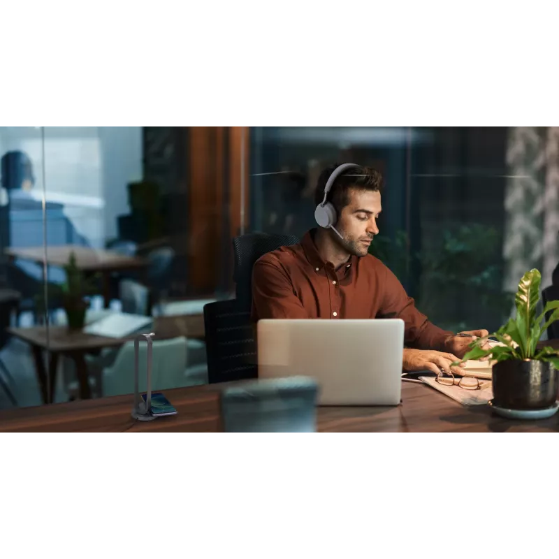 Yealink BH72 Lite Teams auricular inalámbrico diadema oficina/call center USB Type-A gris claro