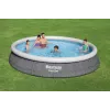 Piscina de acero Bestway Fast Set redonda inflable set de piscina 4,57 m x 84 cm capacidad 9677 L