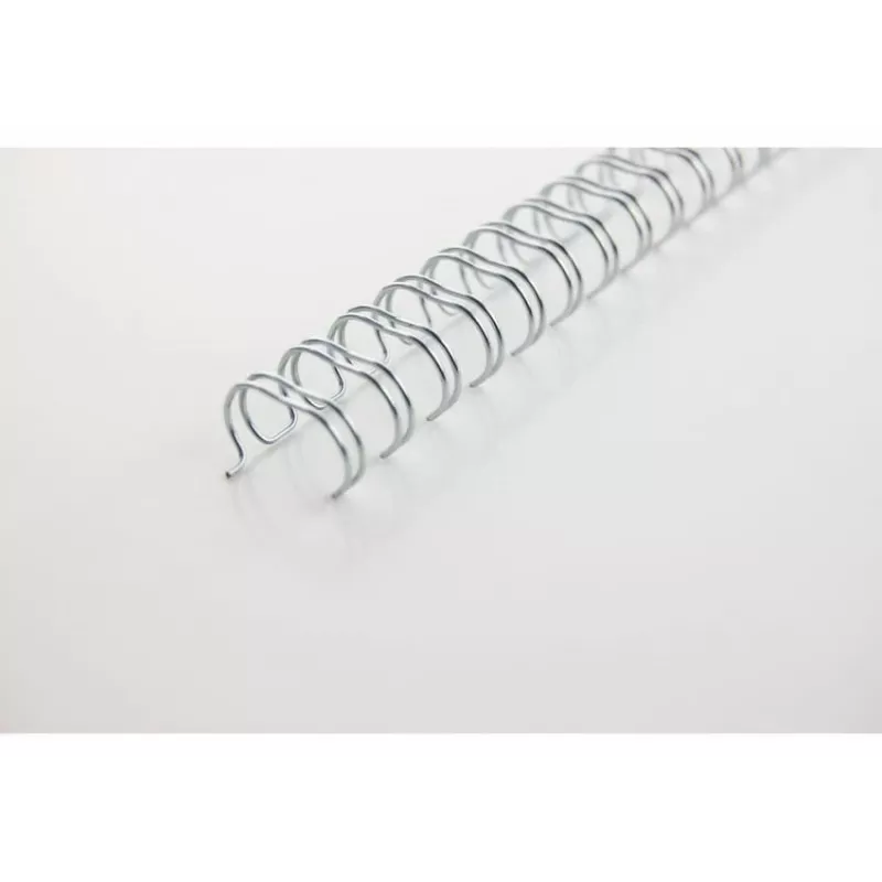 Peines de alambre GBC 3:1 NO4 6 mm A4, plateado, 3 hojas, metal, A4, 6 mm, 320 mm