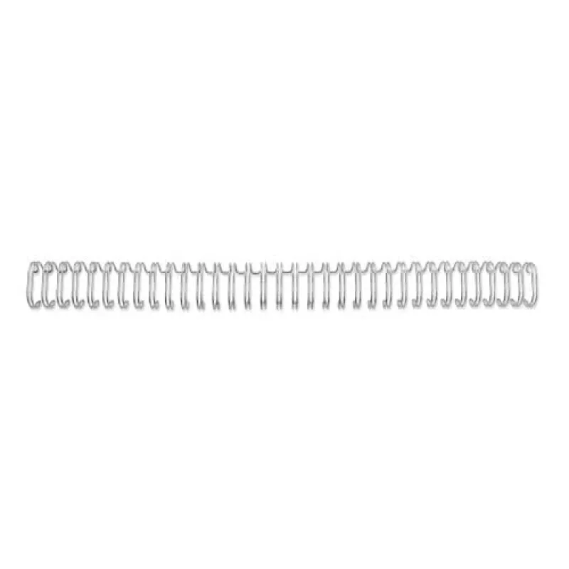 GBC WireBind RG810697 alambres de encuadernación, 9,5 mm, 34 anillas, A4, 85 hojas, 100 uds., plateados