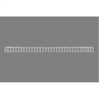 Lomos de alambre GBC 3:1 NO7 11 mm A4, blanco, 3 hojas, metal, A4, 1,1 cm, 297 mm