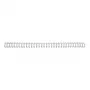 Lomos de alambre GBC WireBind 3:1 NO8 12,5 mm A4, plateado, 3 hojas, metal, A4, 1,25 cm, 280 mm