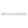 GBC WireBind RG810897 canutillos de alambre, 12,5 mm, 34 anillas, paso 3:1, A4, máx. 105 hojas, plateados