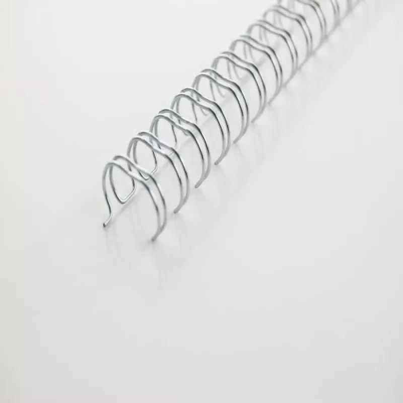 GBC WireBind RG810997 canutillos de alambre, 14 mm, 34 anillas, A4, 125 hojas, 100 uds., plateados
