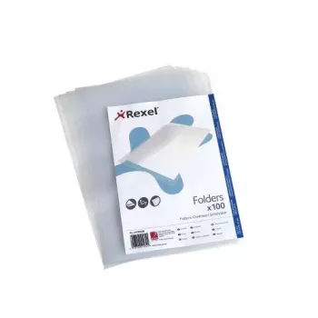 Carpeta L Rexel Embossed A4 transparente (100), 210 x 297 mm (A4), transparente, polipropileno (PP), 221 mm, 312 mm, 25 mm