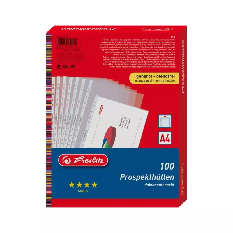 Funda transparente Herlitz 10840320 A4