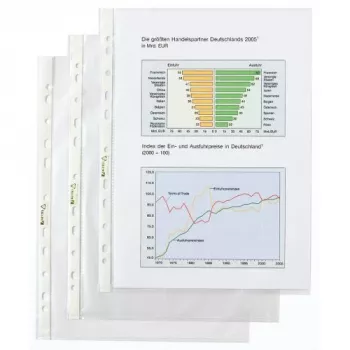 Funda Rexel - Economy, 210 x 297 mm (A4), transparente, polipropileno (PP), vertical, 235 mm, 305 mm