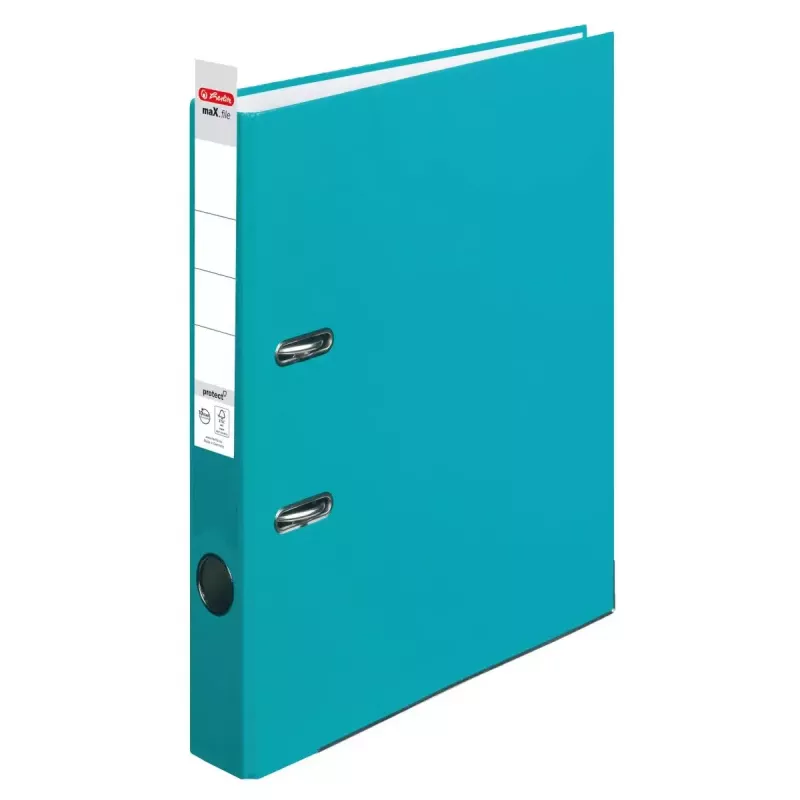 Carpeta de anillas Herlitz maX.file A4 turquesa polipropileno