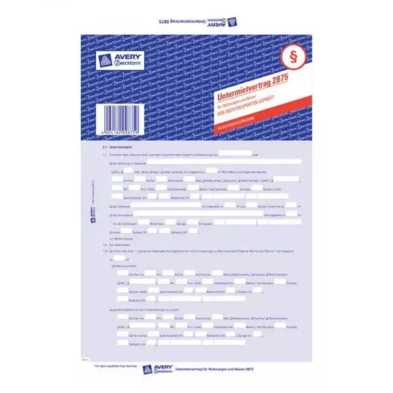 Papel de separadores Avery 2875