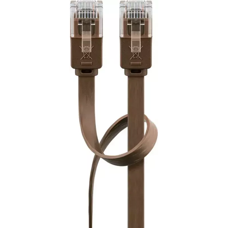 Cable de red Goobay 95896 3 m Cat6 U/UTP Marrón