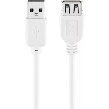 Cable alargador USB Goobay 96197 0,6 m blanco