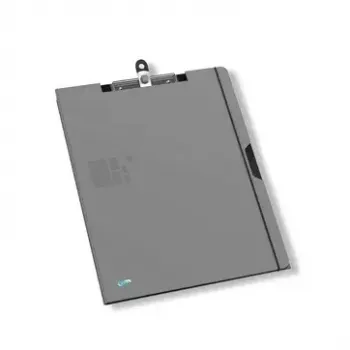 Tabla con pinza de plástico gris Elba 400021703
