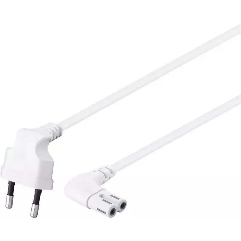 Cable de conexión Goobay conector macho europeo en ángulo en ambos extremos 1,5 m