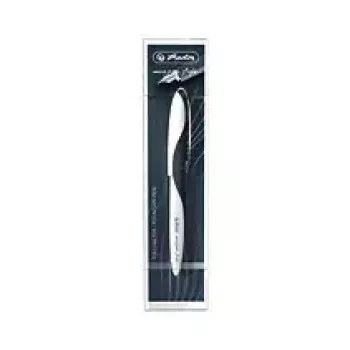 Pluma estilográfica Herlitz 11357241 negro blanco