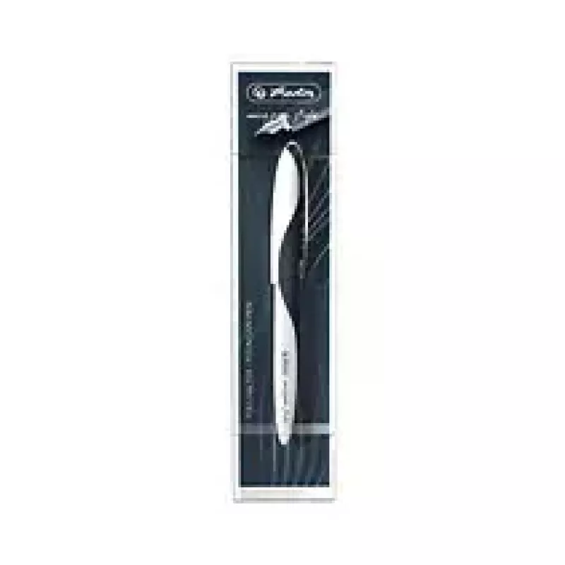 Pluma estilográfica Herlitz 11357241 negro blanco
