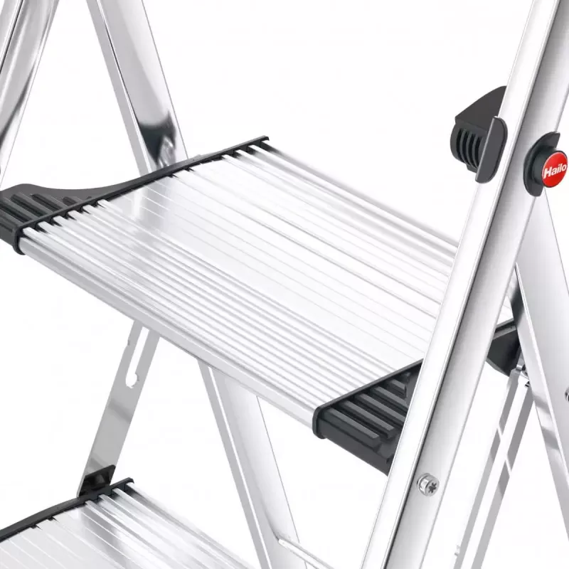 Escalera de tijera Hailo K100 TopLine gris