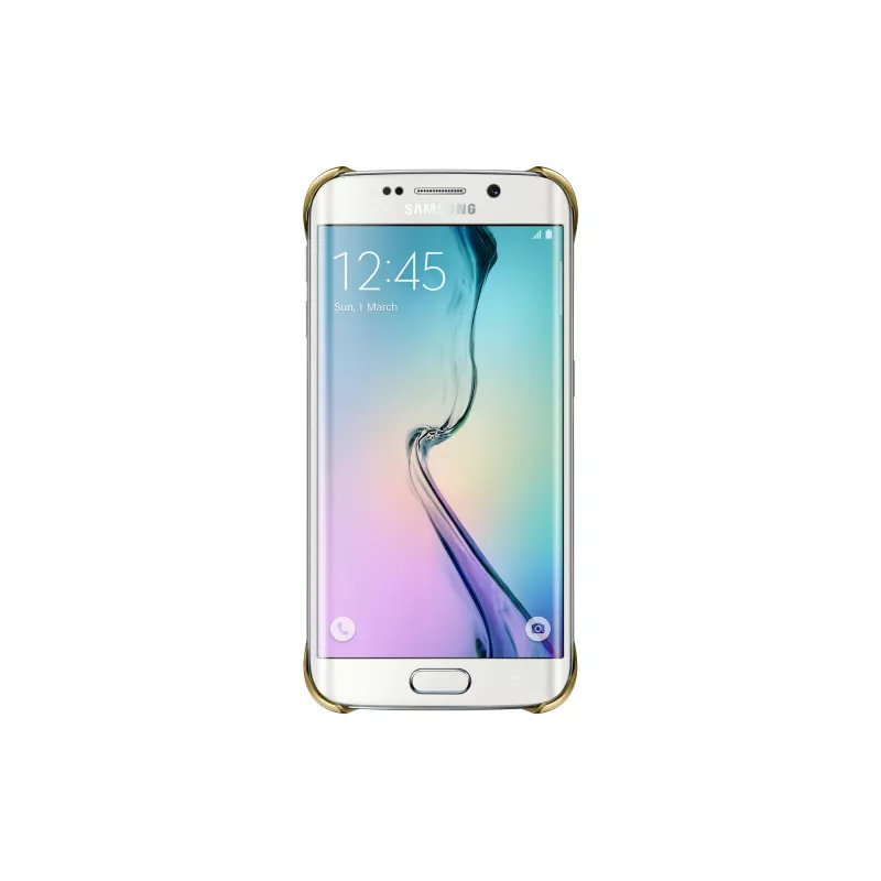 Samsung EF-QG925B funda para móvil dorada, transparente
