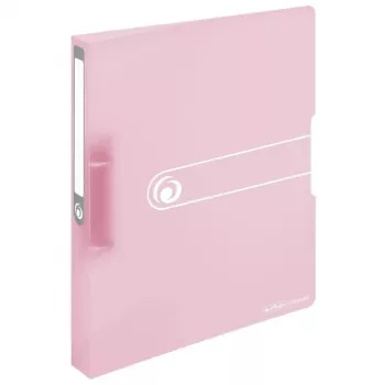 Carpeta de anillas Herlitz 11409026 rosa transparente