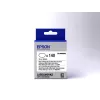 Casete de etiquetas troqueladas ovaladas Epson LK-8WBWAB negro/blanco 25x38mm (140 etiquetas)