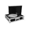 Hardcase Roadinger 30123310 para tocadiscos contrachapado negro plata
