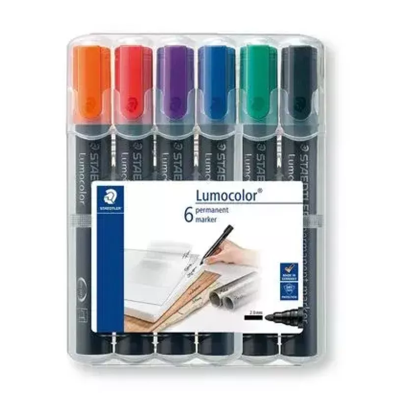 Rotulador permanente Staedtler Lumocolor 352 Bullet Tip 6 uds.