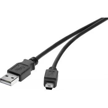 Cable USB Renkforce RF-4455804 0,15 m USB-A a Mini-USB-B negro