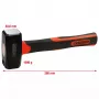 Mazo de golpeo KS Tools 142.5101 cabeza de acero mango de fibra de vidrio 26 cm 1,13 kg
