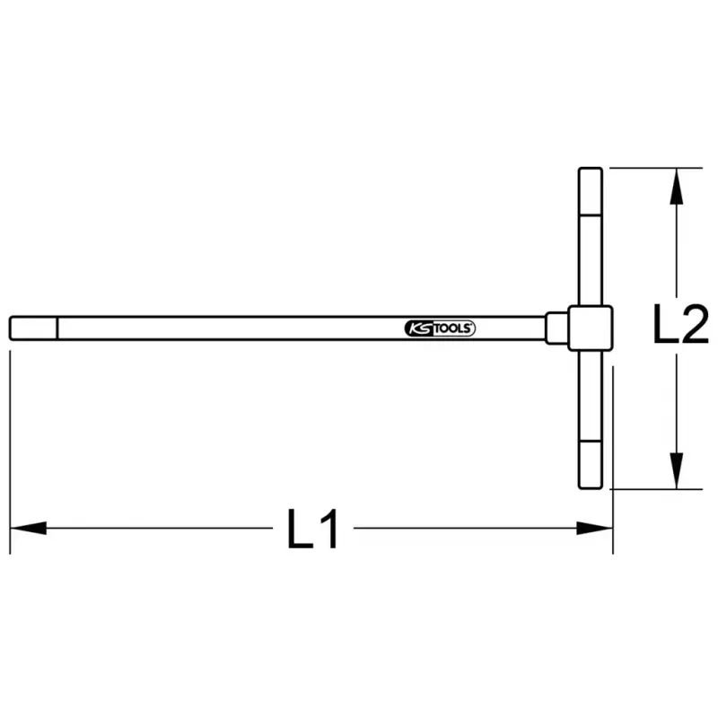 Destornillador manual KS Tools 158.51025 longitud 125 mm peso 23 g