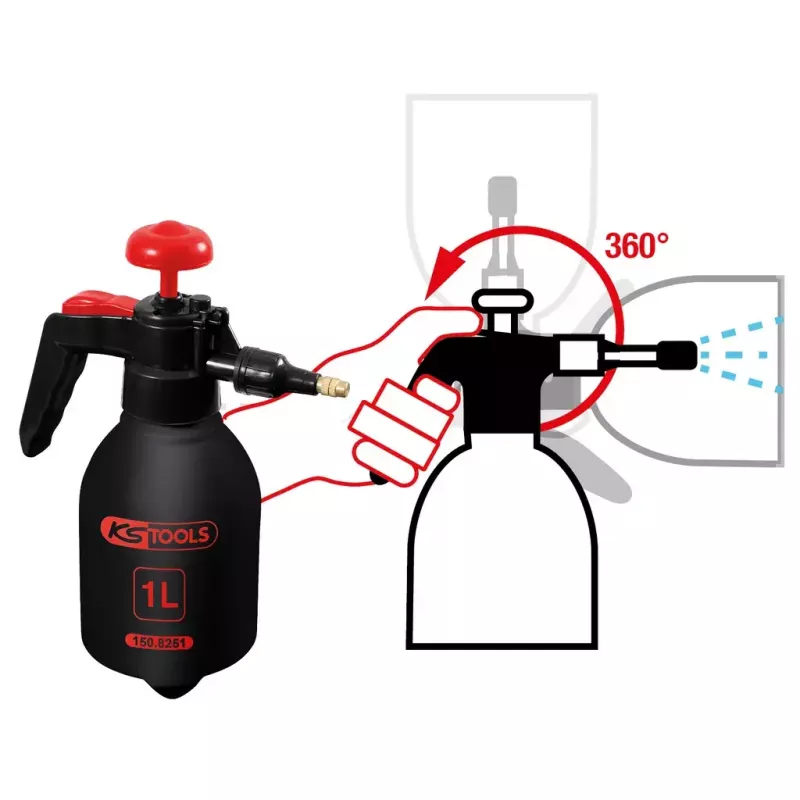 KS Tools 150.8251 pulverizador a presión, 1 l