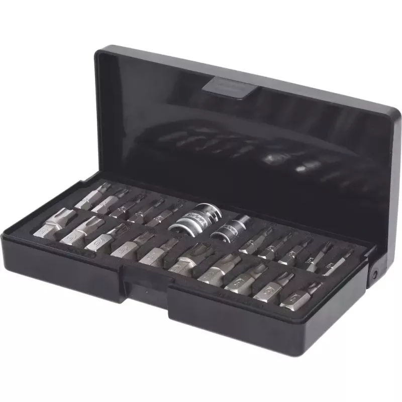 Juego de vasos KS Tools 911.3120 — 22 vasos de acero, 432 g