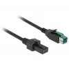 Cable de alimentación DeLOCK 85482 1 m PoweredUSB negro