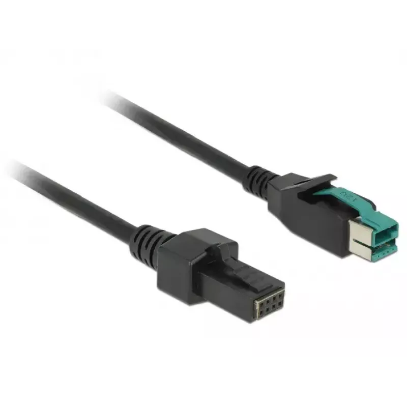 Cable de alimentación DeLOCK 85482 1 m PoweredUSB negro