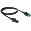 Cable de alimentación DeLOCK 85482 1 m PoweredUSB negro