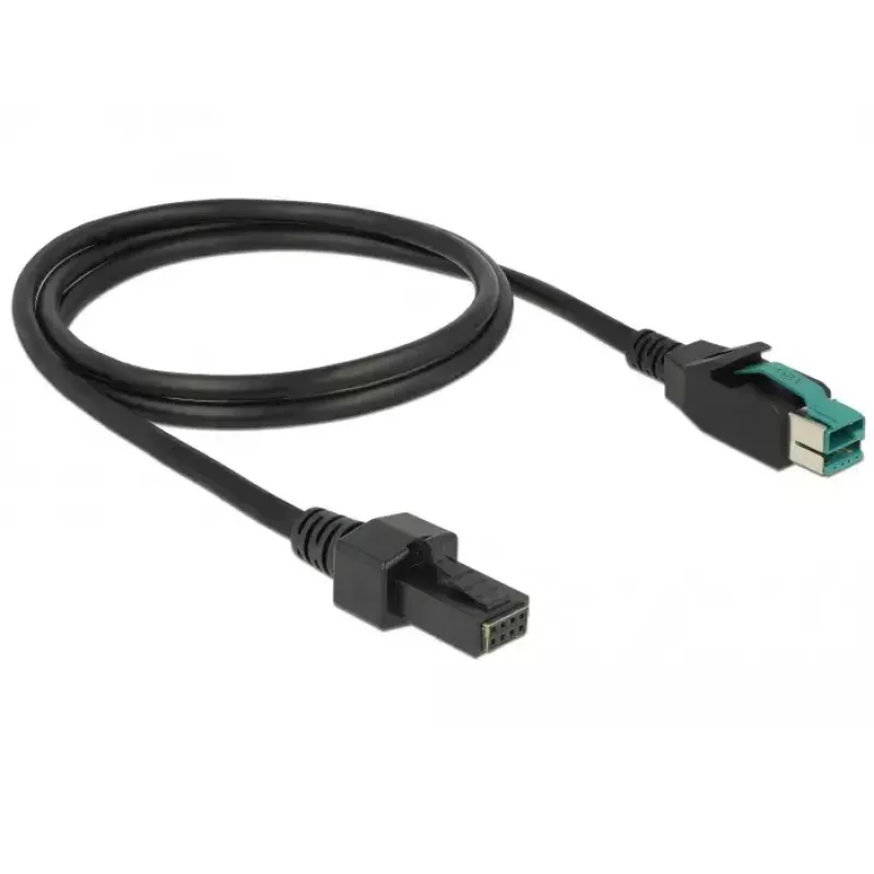 Cable de alimentación DeLOCK 85482 1 m PoweredUSB negro