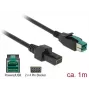 Cable de alimentación DeLOCK 85482 1 m PoweredUSB negro