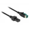Cable de alimentación DeLOCK 85483 2 m PoweredUSB negro