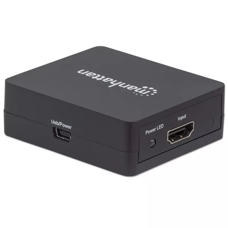 Manhattan 207652 divisor HDMI, 2 puertos, 1080p, vídeo/audio, 2x HDMI, de sobremesa