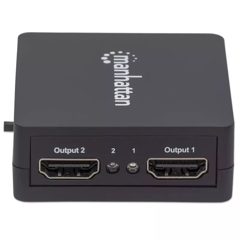 Manhattan 207652 divisor HDMI, 2 puertos, 1080p, vídeo/audio, 2x HDMI, de sobremesa