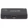 Manhattan 207669 divisor HDMI, 2 puertos, 4K@30Hz, 1x fuente HDMI a 2x pantallas HDMI, fuente de alimentación, negro