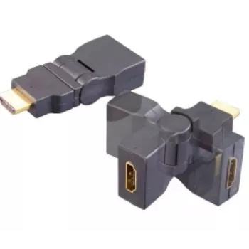 e+p HDWD 7 cable HDMI, chapado en oro, negro