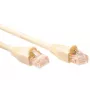 Cable de parcheo ACT marfil 0,5 metros U/UTP CAT5E sin lengüeta con conectores macho RJ45