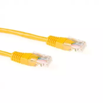 ACT Amarillo 15 metros cable de red U/UTP CAT5E con conectores RJ45