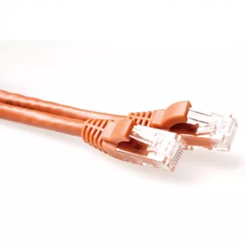 ACT cable de red U/UTP CAT6 de 15 metros marrón snagless con conectores RJ45