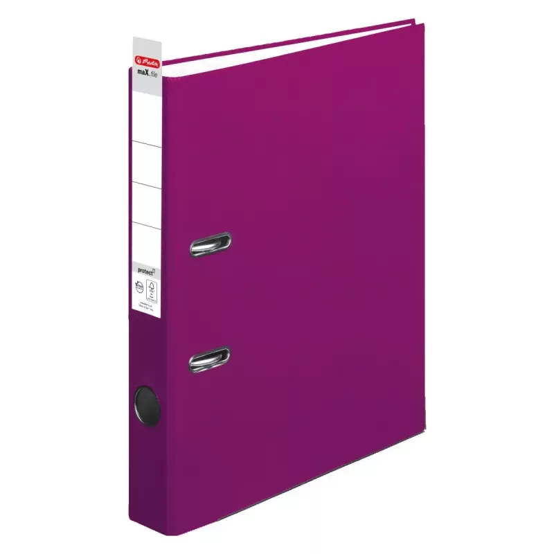 Archivador de anillas Herlitz maX.file A4 lila polipropileno FSC